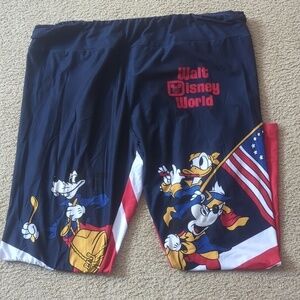 Walt Disney World Vault Collection 50 Patriotic Colonial Mickey Leggings Size 2X